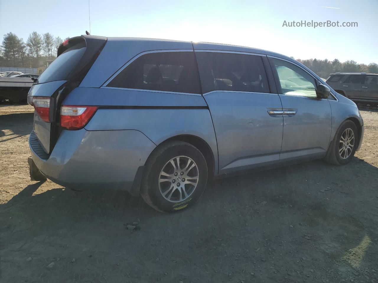 2013 Honda Odyssey Exl Blue vin: 5FNRL5H64DB067731