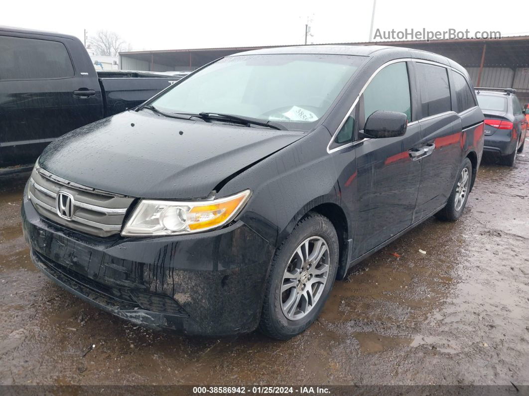 2013 Honda Odyssey Ex-l Black vin: 5FNRL5H64DB073481