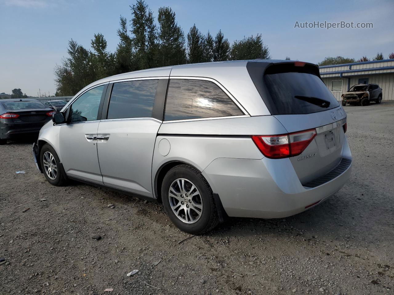 2013 Honda Odyssey Exl Silver vin: 5FNRL5H64DB079751