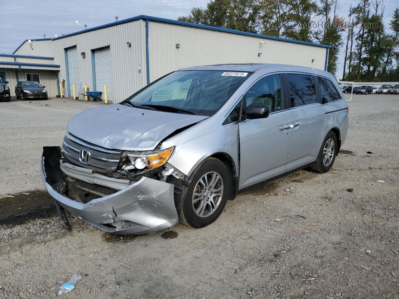 2013 Honda Odyssey Exl Silver vin: 5FNRL5H64DB079751