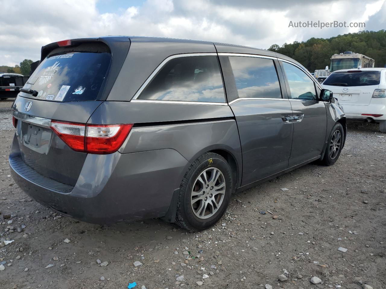 2013 Honda Odyssey Exl Gray vin: 5FNRL5H64DB085310