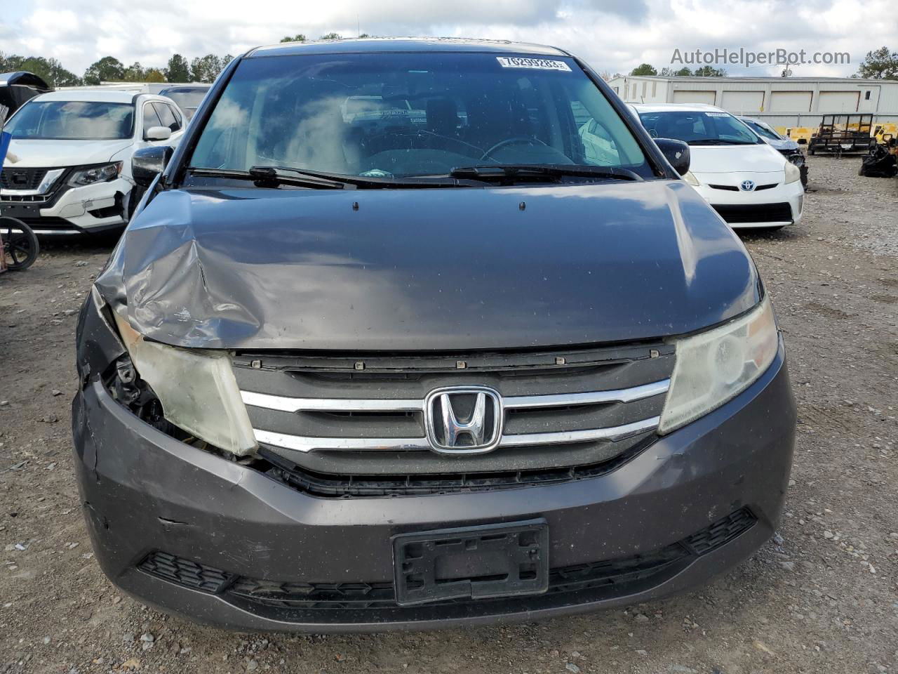 2013 Honda Odyssey Exl Gray vin: 5FNRL5H64DB085310