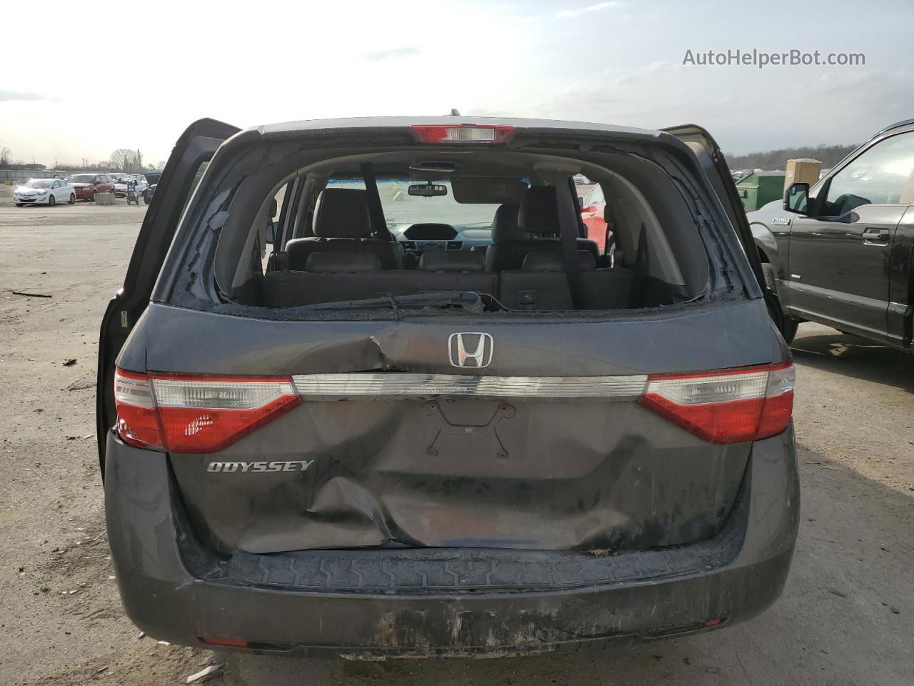 2013 Honda Odyssey Exl Серый vin: 5FNRL5H64DB087011