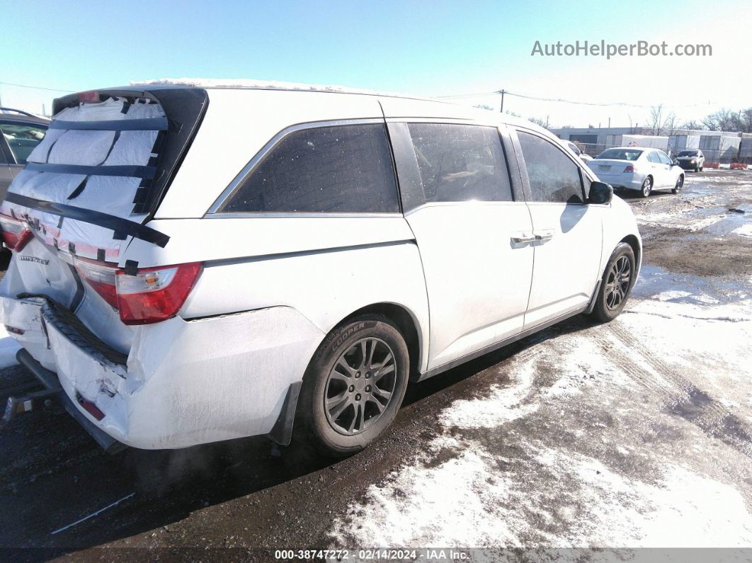 2013 Honda Odyssey Ex-l White vin: 5FNRL5H65DB007327