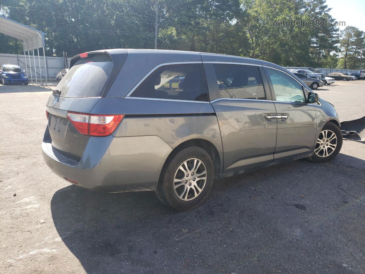 2013 Honda Odyssey Exl Gray vin: 5FNRL5H65DB012981