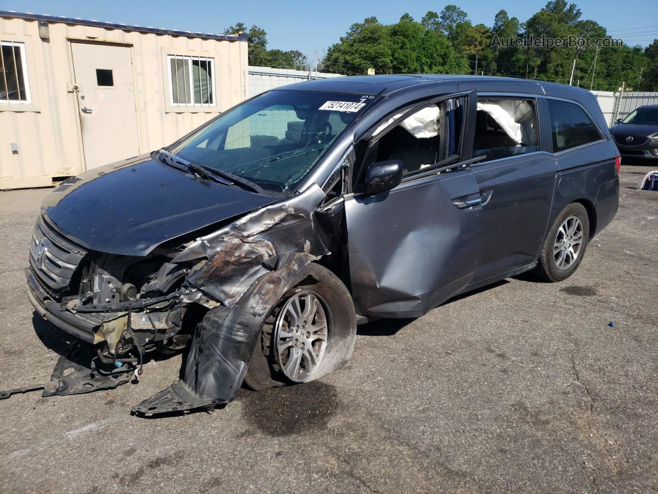 2013 Honda Odyssey Exl Gray vin: 5FNRL5H65DB012981