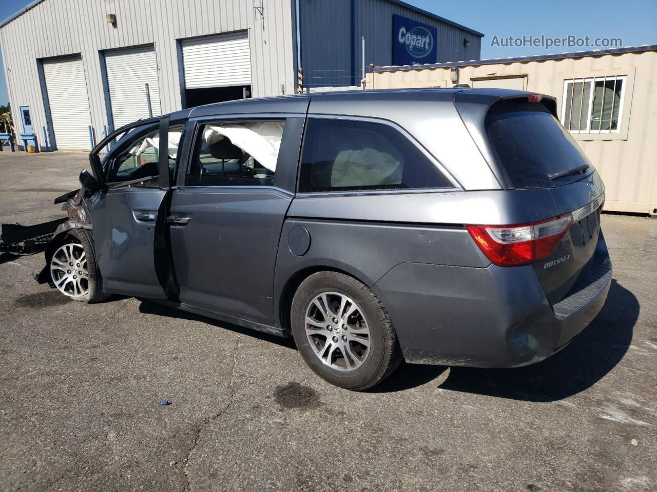 2013 Honda Odyssey Exl Gray vin: 5FNRL5H65DB012981