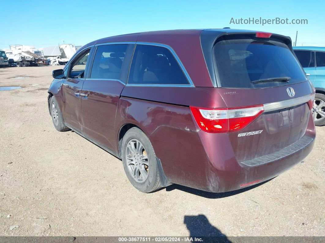 2013 Honda Odyssey Ex-l Maroon vin: 5FNRL5H65DB023897