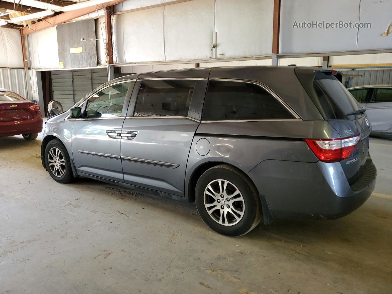 2013 Honda Odyssey Exl Gray vin: 5FNRL5H65DB034544