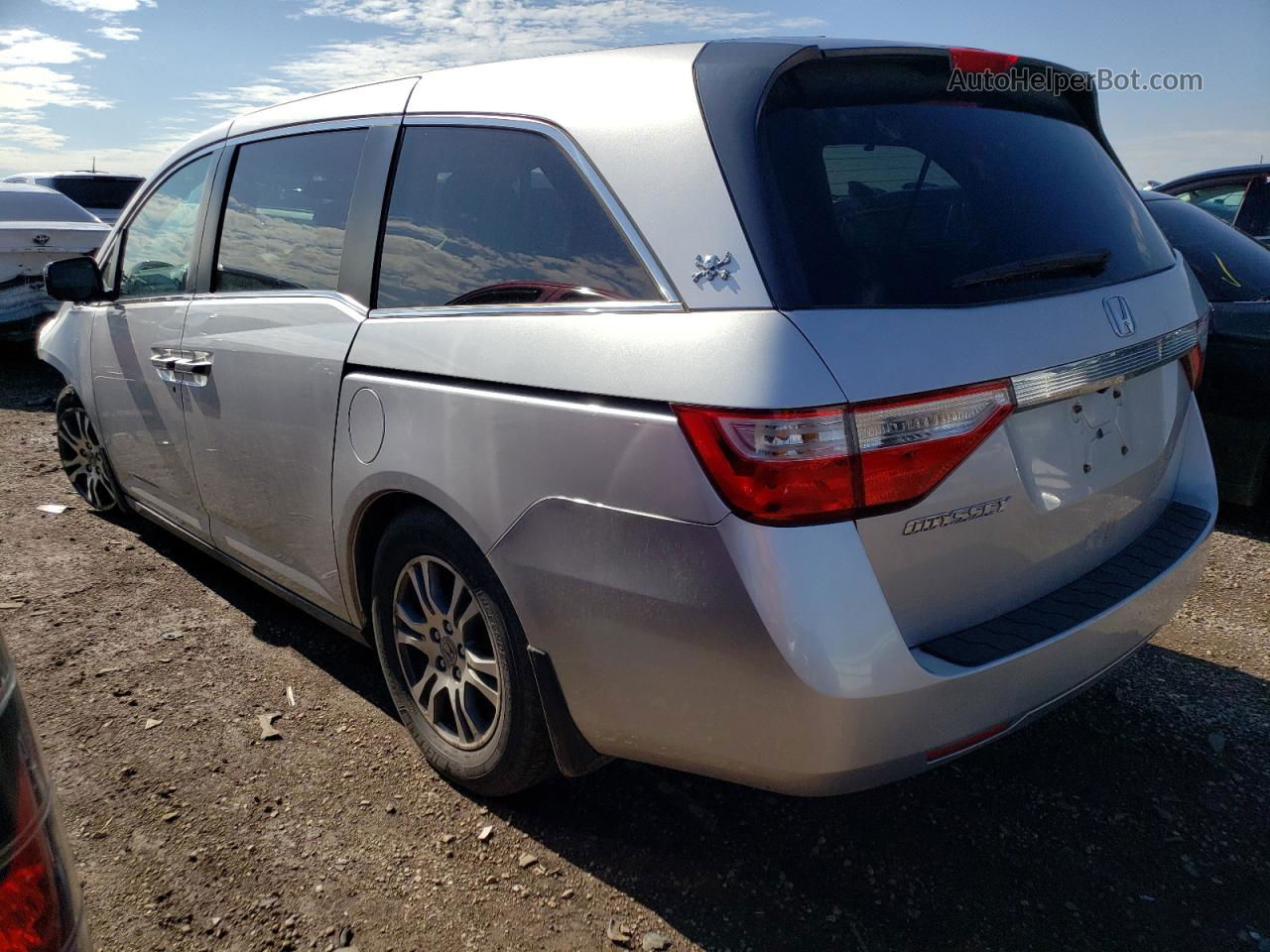 2013 Honda Odyssey Exl Silver vin: 5FNRL5H65DB049044