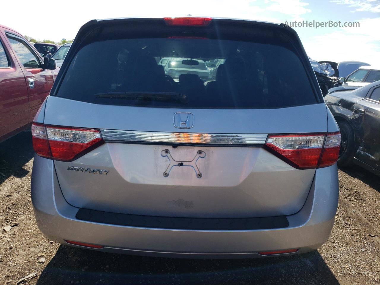 2013 Honda Odyssey Exl Silver vin: 5FNRL5H65DB049044