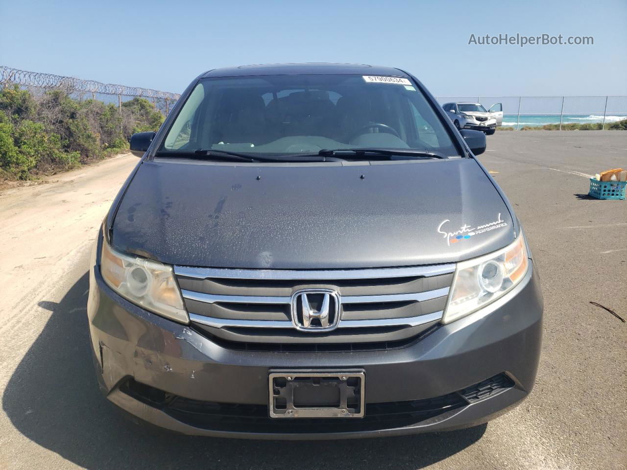 2013 Honda Odyssey Exl Charcoal vin: 5FNRL5H65DB050730