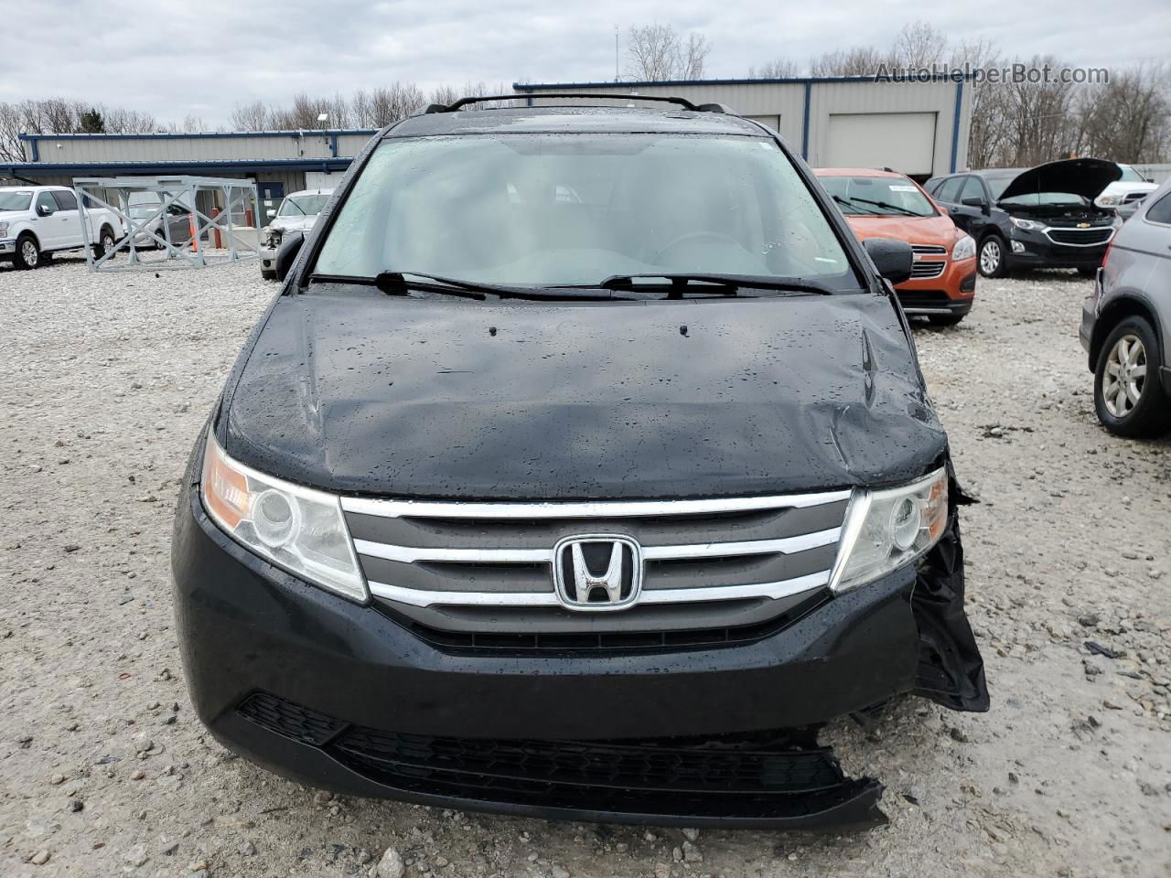 2013 Honda Odyssey Exl Black vin: 5FNRL5H65DB055314