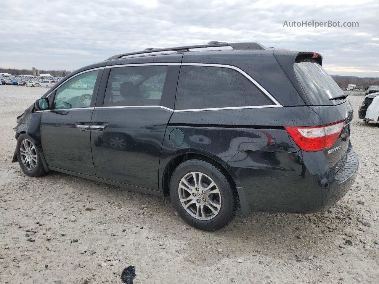 2013 Honda Odyssey Exl Black vin: 5FNRL5H65DB055314