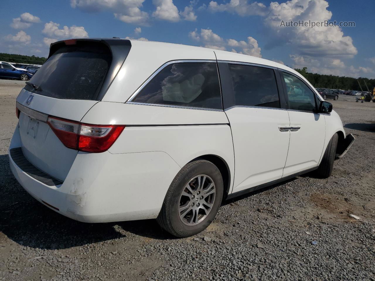 2013 Honda Odyssey Exl Белый vin: 5FNRL5H65DB058293