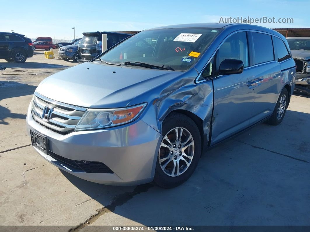 2013 Honda Odyssey Ex-l Blue vin: 5FNRL5H65DB076924