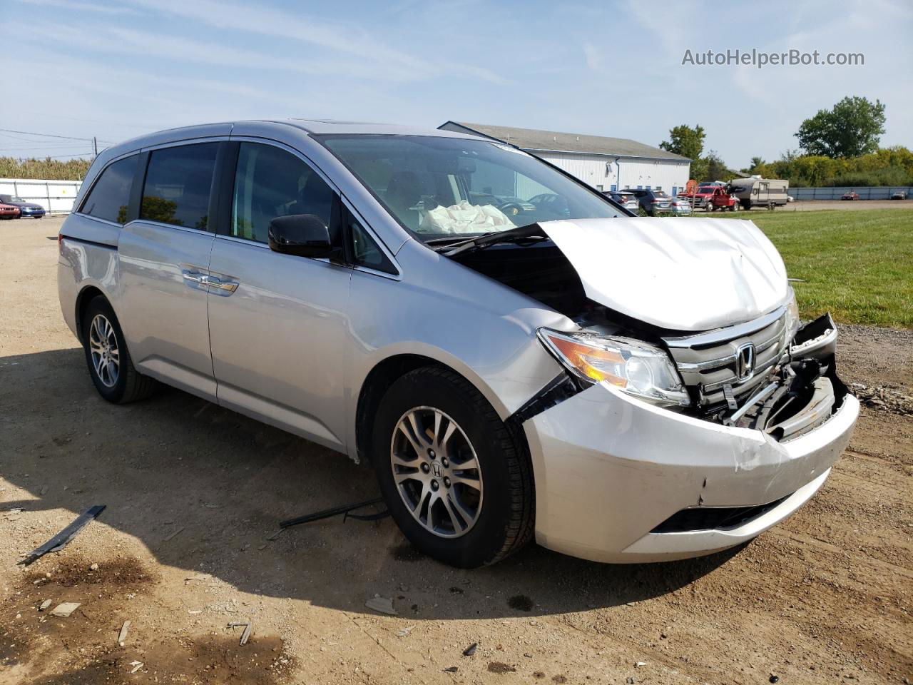 2013 Honda Odyssey Exl Silver vin: 5FNRL5H65DB078270