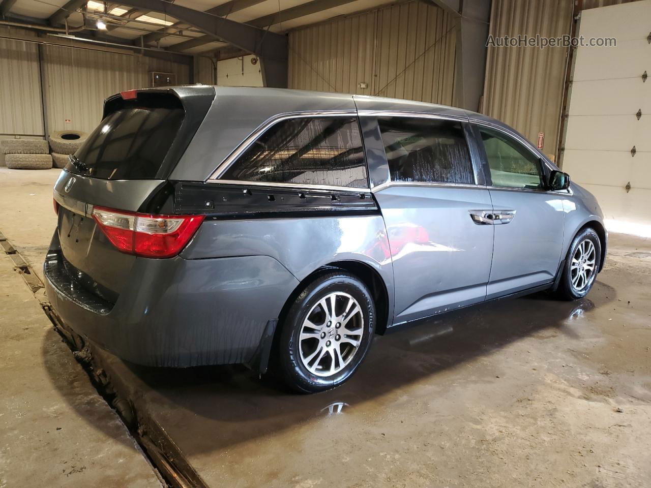 2013 Honda Odyssey Exl Gray vin: 5FNRL5H66DB004727