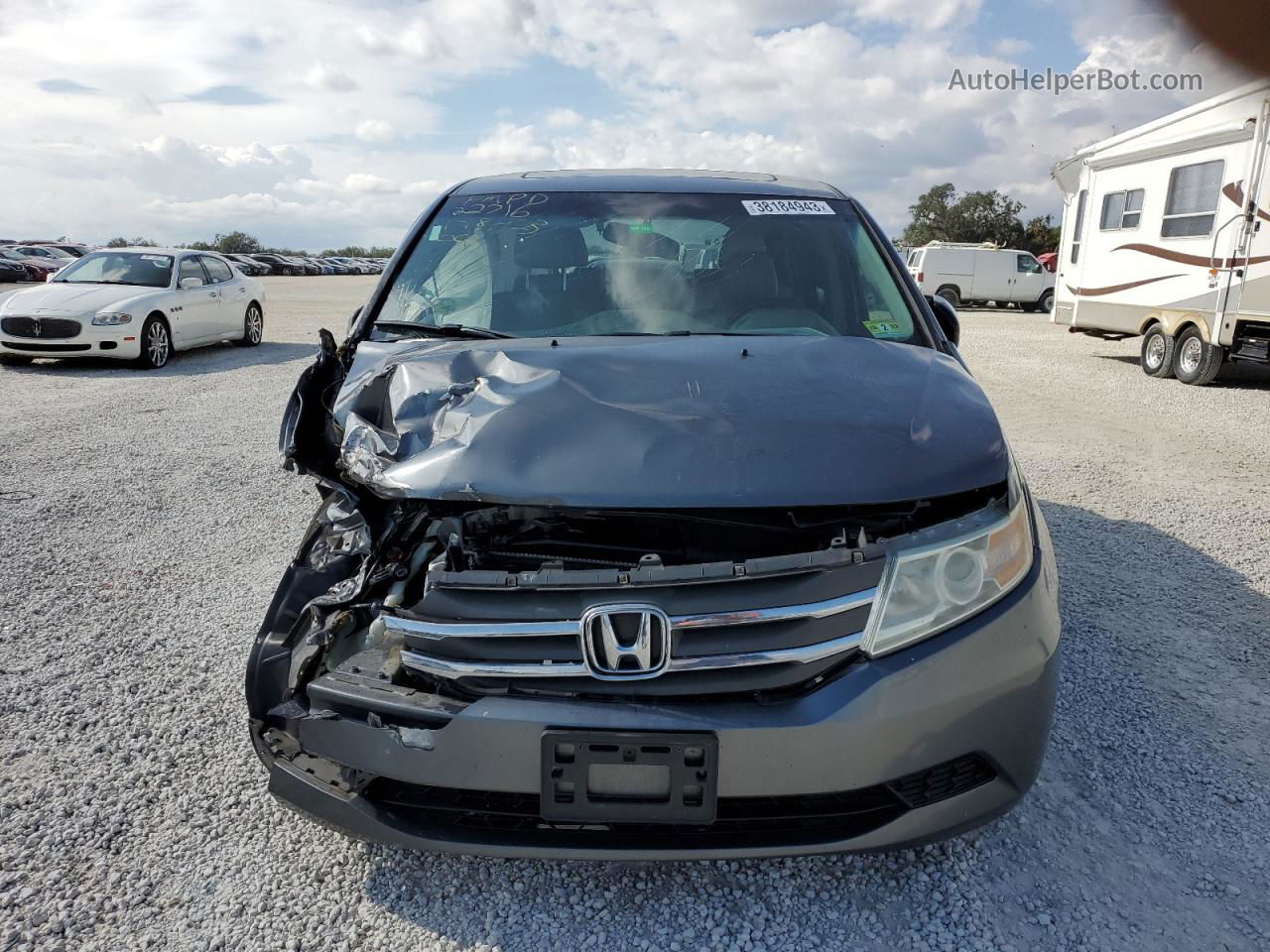 2013 Honda Odyssey Exl Gray vin: 5FNRL5H66DB020023