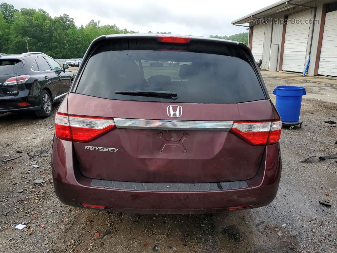 2013 Honda Odyssey Exl Maroon vin: 5FNRL5H66DB025187