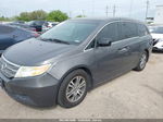 2013 Honda Odyssey Ex-l Gray vin: 5FNRL5H66DB033127