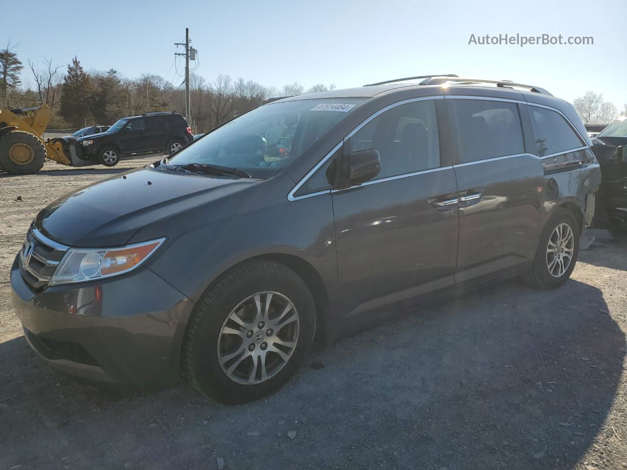 2013 Honda Odyssey Exl Gray vin: 5FNRL5H66DB033757