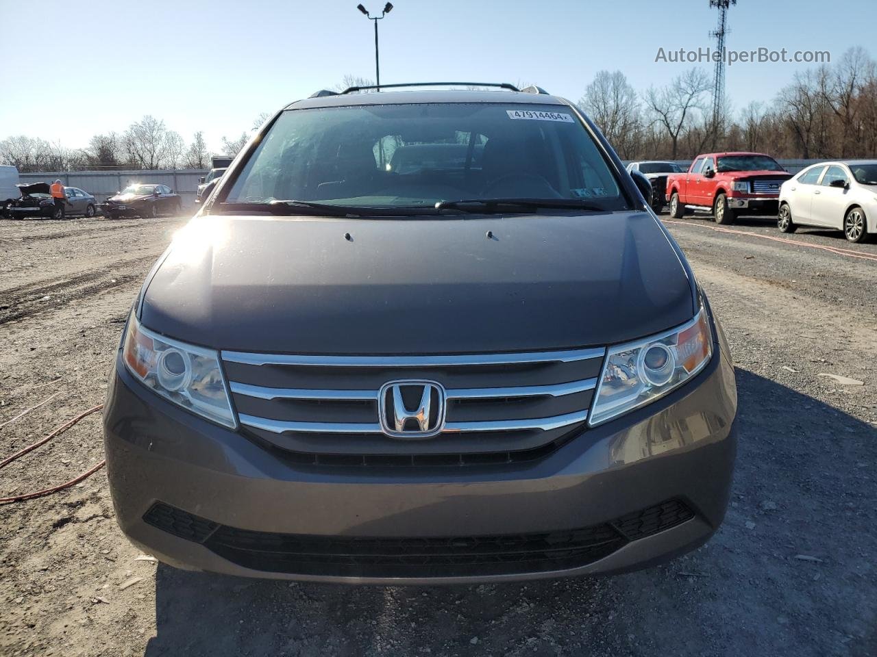 2013 Honda Odyssey Exl Gray vin: 5FNRL5H66DB033757