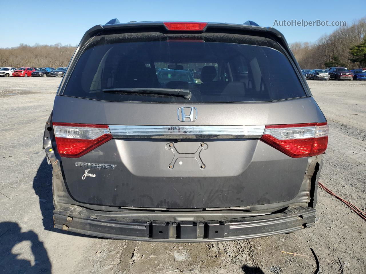 2013 Honda Odyssey Exl Gray vin: 5FNRL5H66DB033757