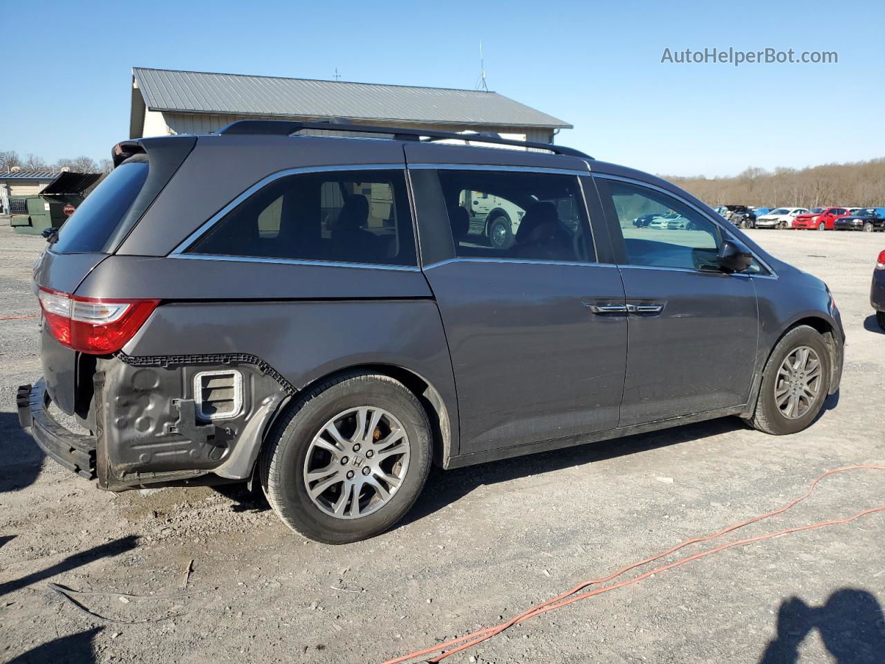 2013 Honda Odyssey Exl Gray vin: 5FNRL5H66DB033757