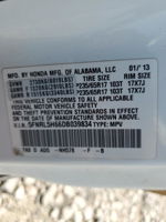 2013 Honda Odyssey Exl White vin: 5FNRL5H66DB039834