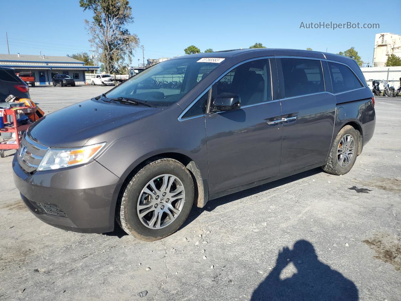 2013 Honda Odyssey Exl Gray vin: 5FNRL5H66DB049487