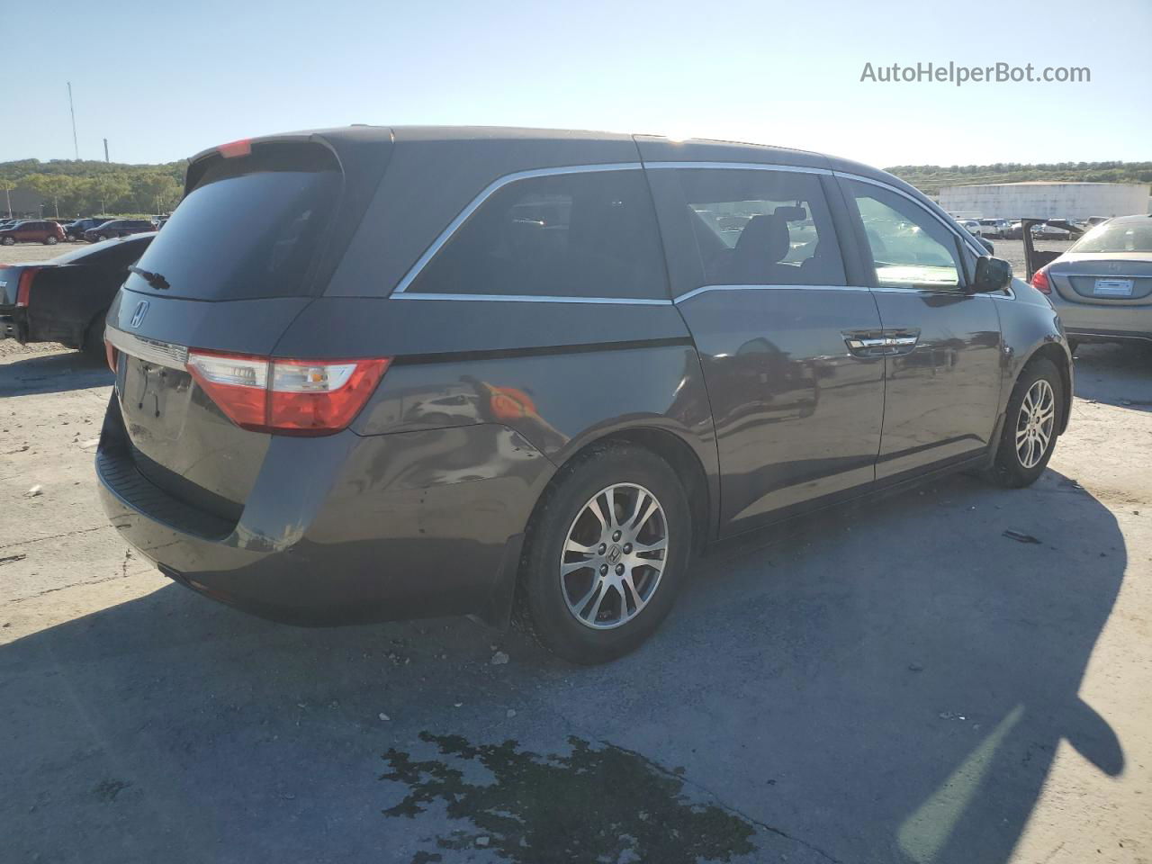 2013 Honda Odyssey Exl Gray vin: 5FNRL5H66DB049487