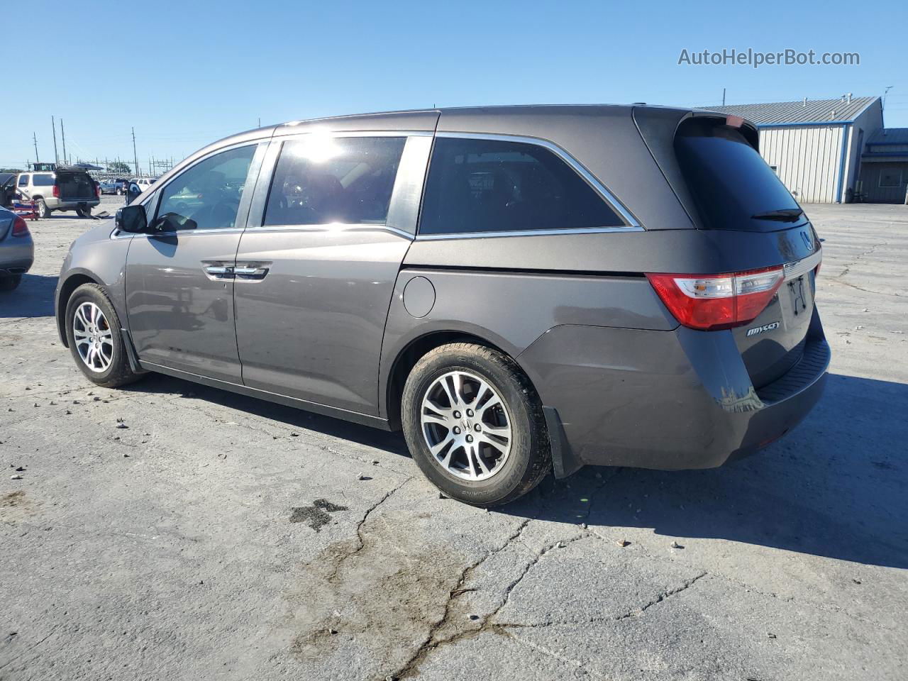 2013 Honda Odyssey Exl Gray vin: 5FNRL5H66DB049487