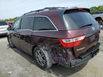 2013 Honda Odyssey Exl Бордовый vin: 5FNRL5H66DB064331