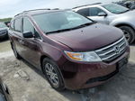 2013 Honda Odyssey Exl Бордовый vin: 5FNRL5H66DB064331