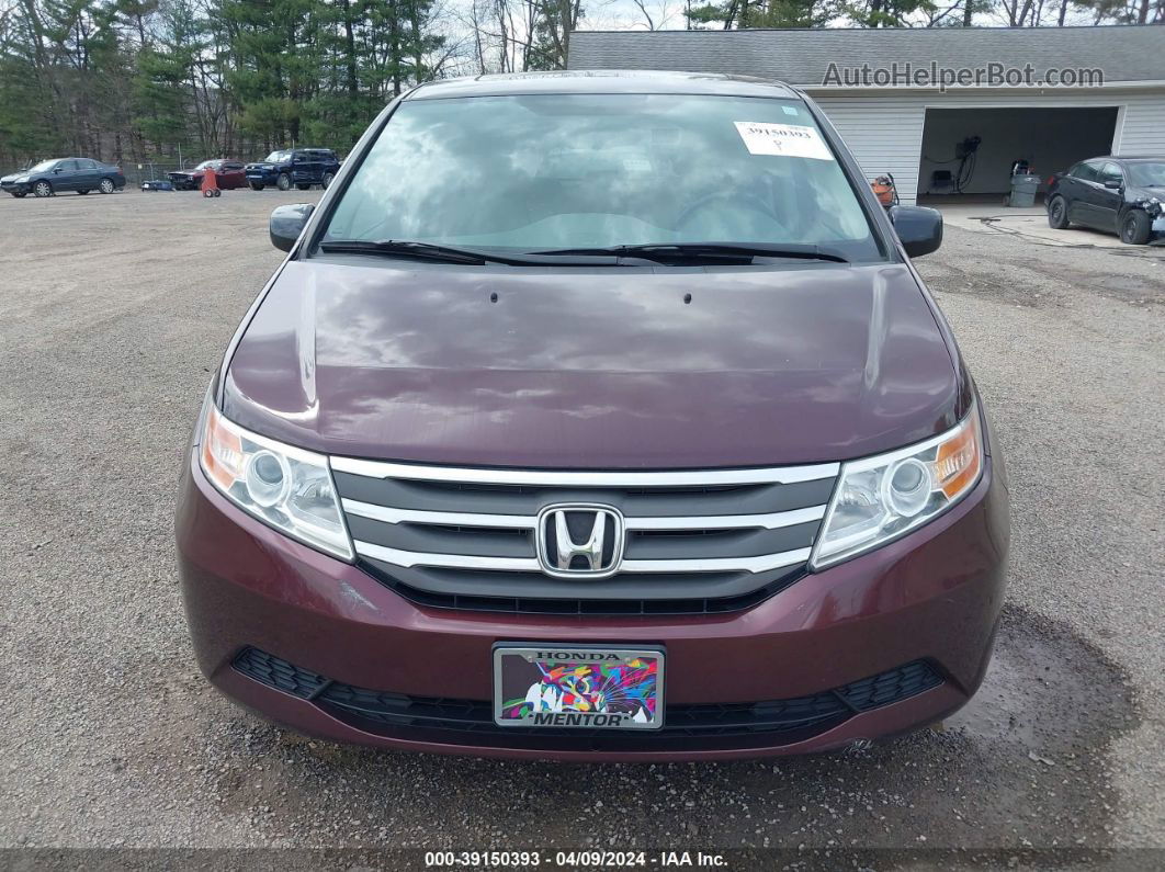 2013 Honda Odyssey Ex-l Maroon vin: 5FNRL5H66DB076849