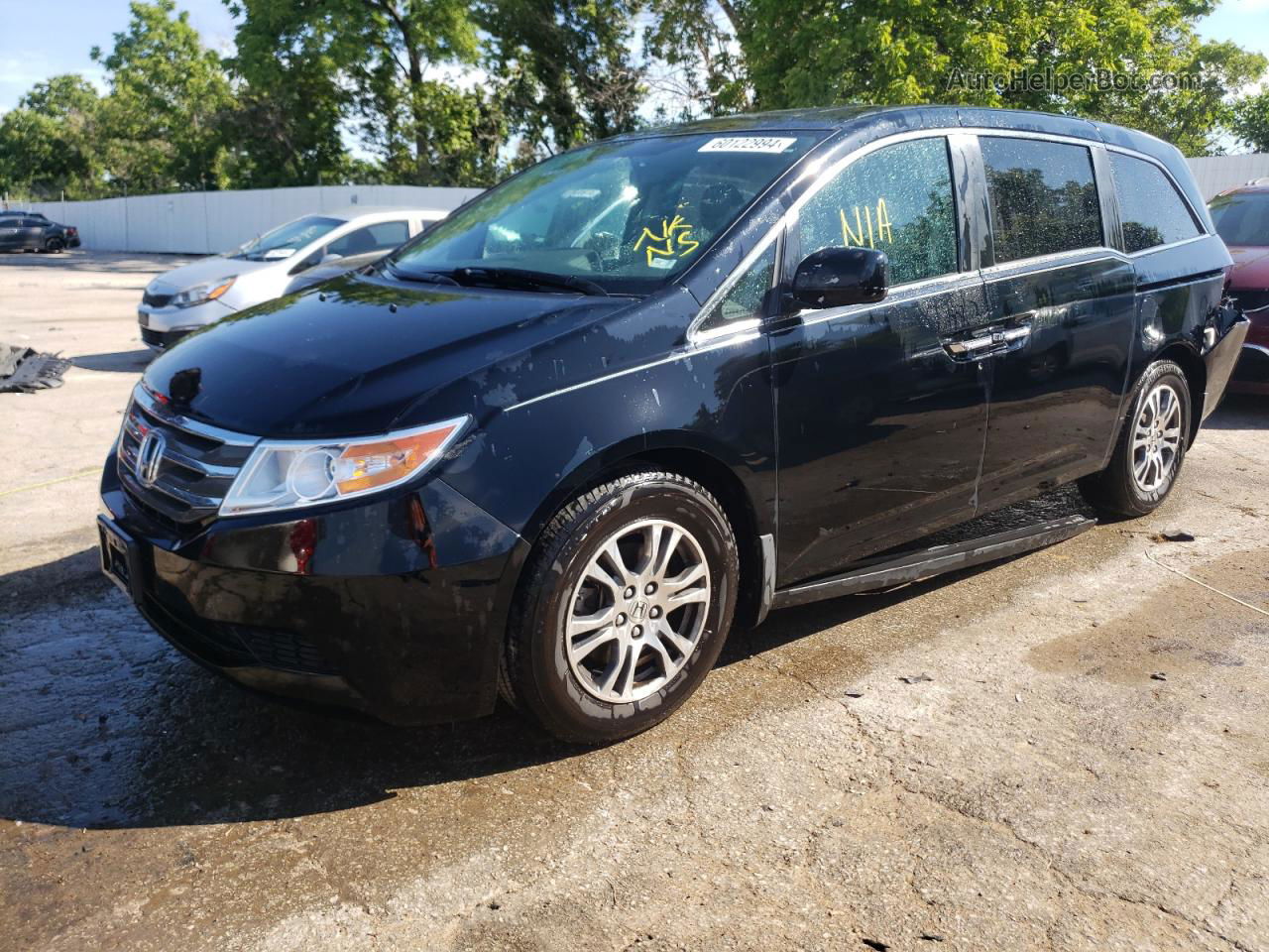 2013 Honda Odyssey Exl Black vin: 5FNRL5H66DB088774