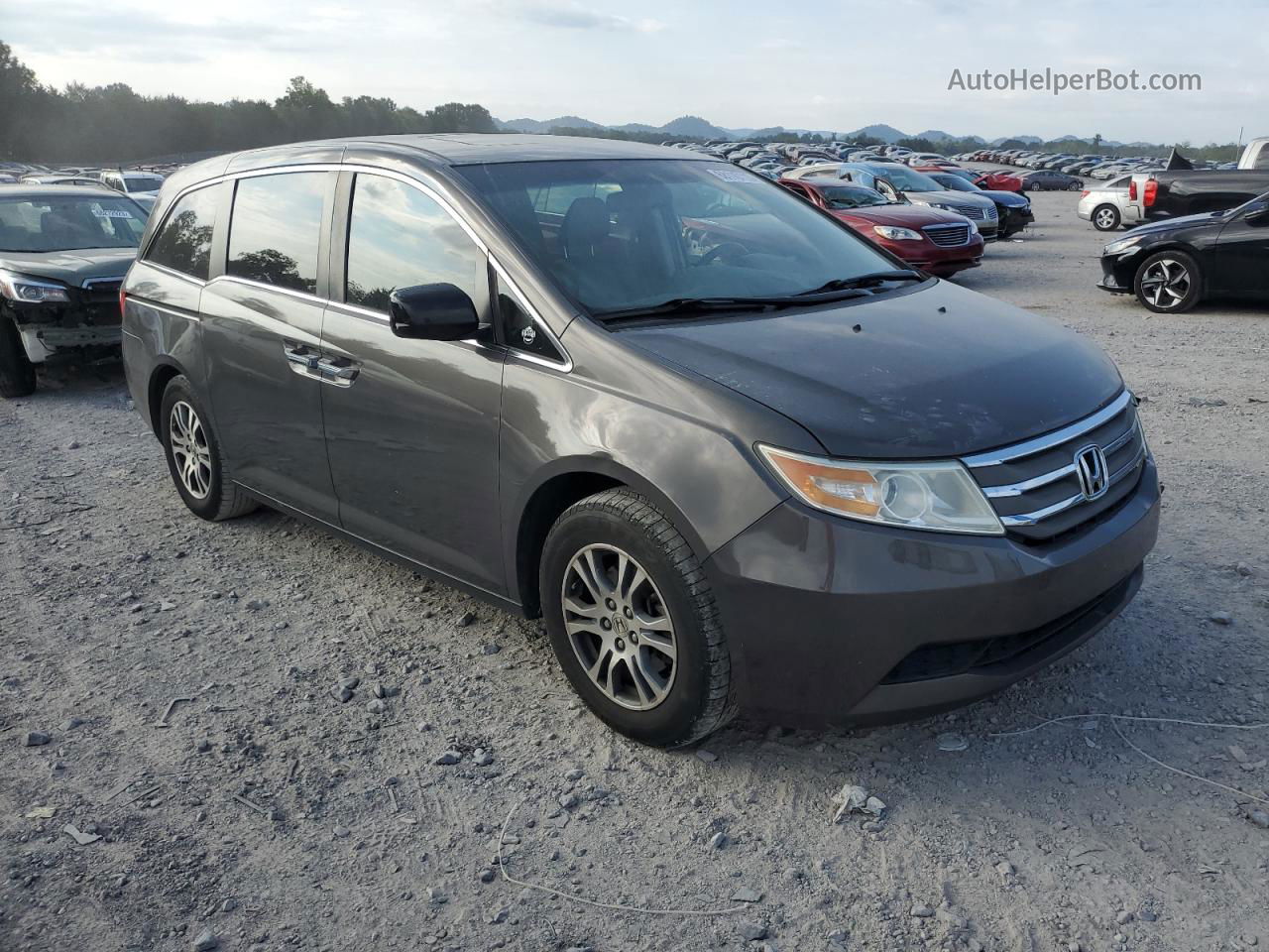 2013 Honda Odyssey Exl Серый vin: 5FNRL5H67DB006549