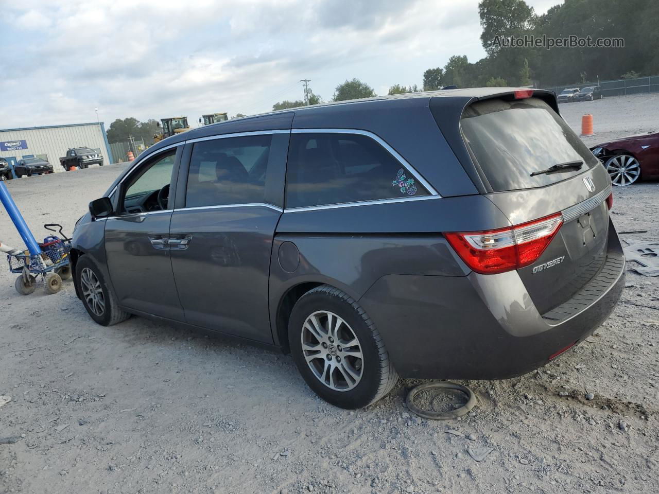 2013 Honda Odyssey Exl Gray vin: 5FNRL5H67DB006549