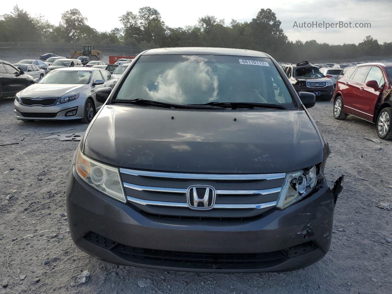 2013 Honda Odyssey Exl Gray vin: 5FNRL5H67DB006549