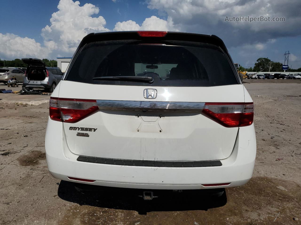 2013 Honda Odyssey Exl Белый vin: 5FNRL5H67DB017292