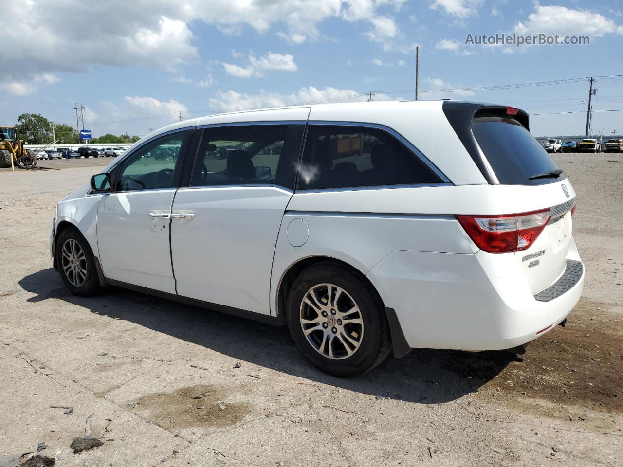 2013 Honda Odyssey Exl Белый vin: 5FNRL5H67DB017292