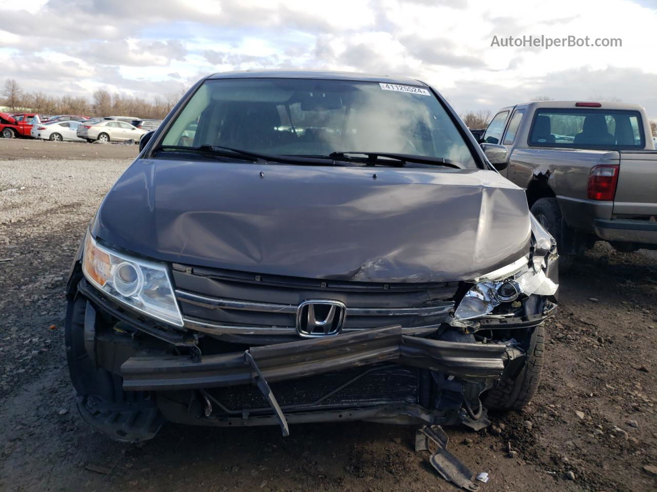 2013 Honda Odyssey Exl Gray vin: 5FNRL5H67DB031032