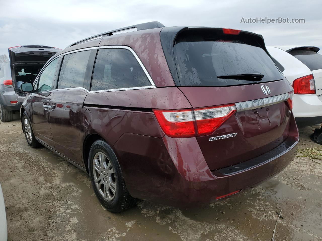 2013 Honda Odyssey Exl Фиолетовый vin: 5FNRL5H67DB040362