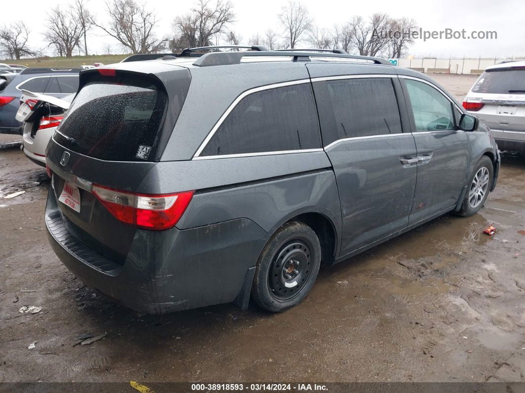 2013 Honda Odyssey Ex-l Gray vin: 5FNRL5H67DB053130