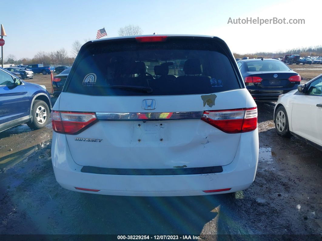 2013 Honda Odyssey Ex-l White vin: 5FNRL5H67DB055542