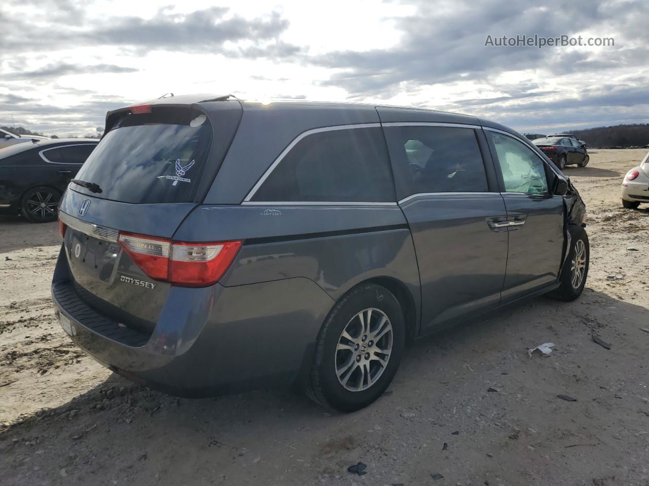 2013 Honda Odyssey Exl Gray vin: 5FNRL5H67DB064550