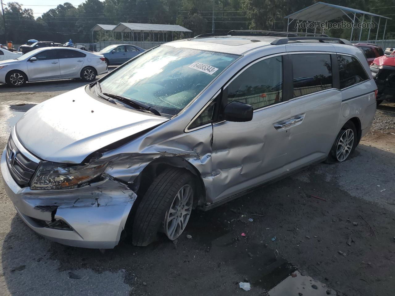 2013 Honda Odyssey Exl Silver vin: 5FNRL5H67DB078884