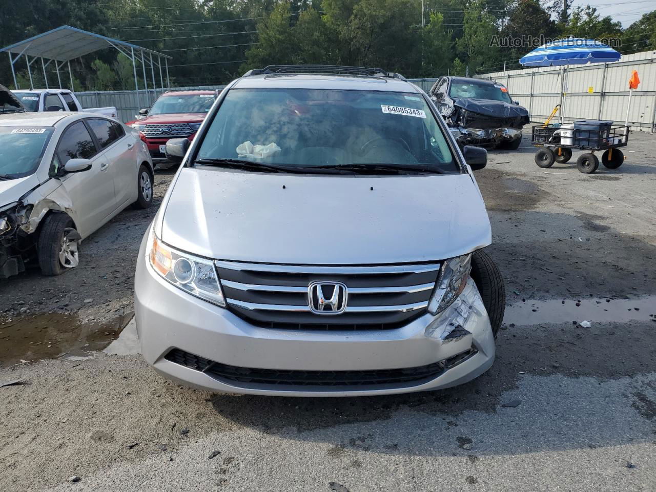 2013 Honda Odyssey Exl Серебряный vin: 5FNRL5H67DB078884