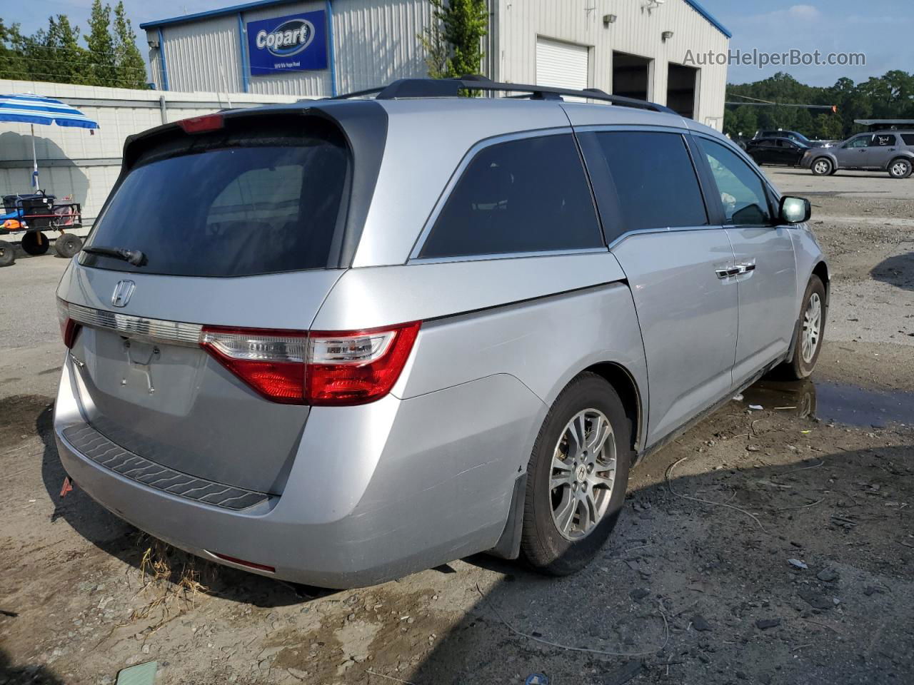 2013 Honda Odyssey Exl Silver vin: 5FNRL5H67DB078884